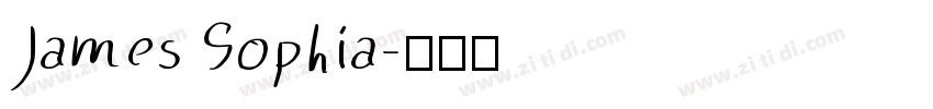 James Sophia字体转换